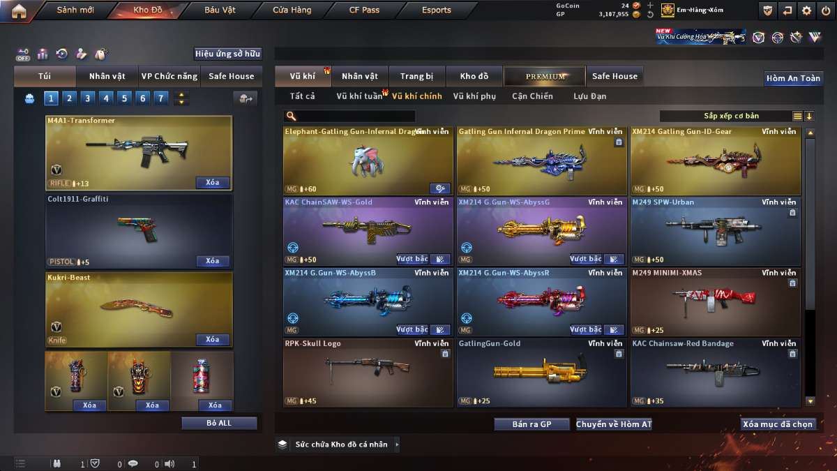 shop acc cf uy tin gia re